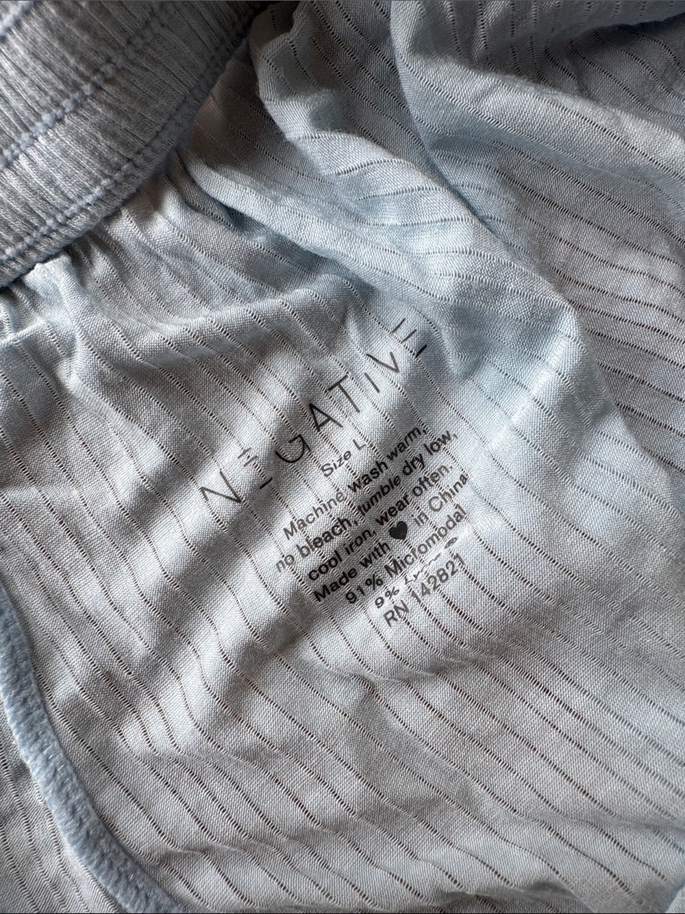 Worn twice Negative Underwear Whipped Pant in Glacier - Picture 4 of 6